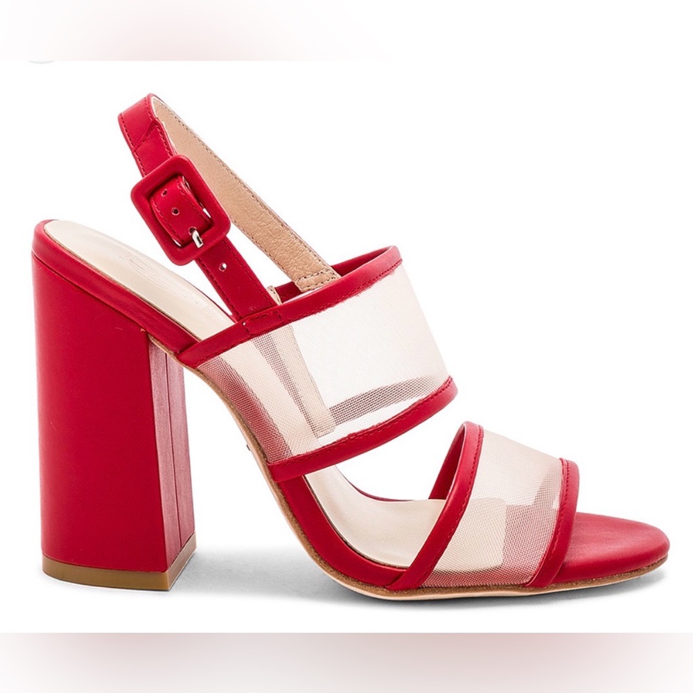 RAYE Red and‎ Cream Sandals